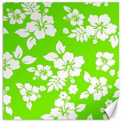 Lime Hawaiian Canvas 12  X 12   by AlohaStore