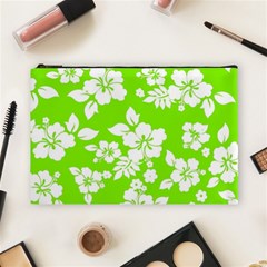 Lime Hawaiian Cosmetic Bag (large) 