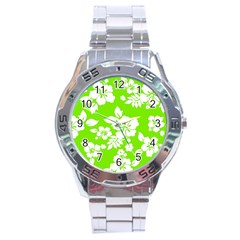 Lime Hawaiian Stainless Steel Analogue Watch