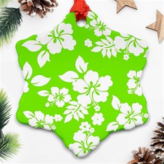 Lime Hawaiian Ornament (snowflake) 