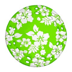 Lime Hawaiian Round Filigree Ornament (2side) by AlohaStore