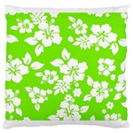 Lime Hawaiian Large Cushion Case (One Side) Front