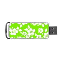 Lime Hawaiian Portable Usb Flash (one Side)