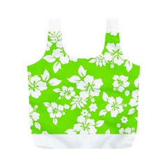 Lime Hawaiian Full Print Recycle Bags (m) 