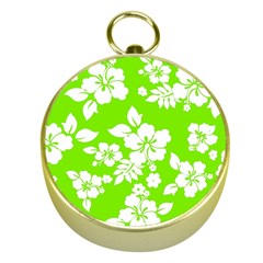 Lime Hawaiian Gold Compasses