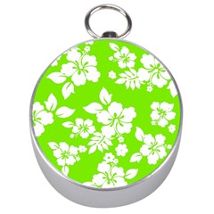 Lime Hawaiian Silver Compasses