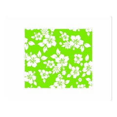 Lime Hawaiian Double Sided Flano Blanket (large) 