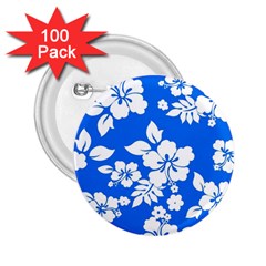 Blue Hawaiian 2 25  Buttons (100 Pack)  by AlohaStore