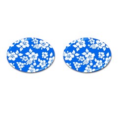 Blue Hawaiian Cufflinks (oval)