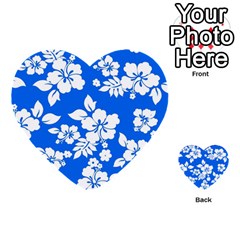 Blue Hawaiian Multi-purpose Cards (heart) 