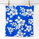 Blue Hawaiian Face Towel Front