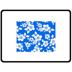 Blue Hawaiian Fleece Blanket (large)  by AlohaStore