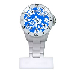 Blue Hawaiian Plastic Nurses Watch