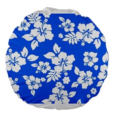 Blue Hawaiian Large 18  Premium Flano Round Cushions