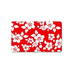 Red Hawaiian Magnet (name Card) by AlohaStore