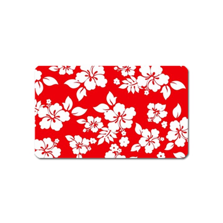 Red Hawaiian Magnet (Name Card)