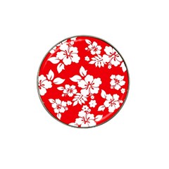 Red Hawaiian Hat Clip Ball Marker (10 Pack) by AlohaStore