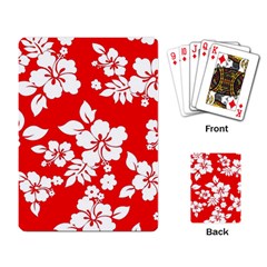 Red Hawaiian Playing Card by AlohaStore