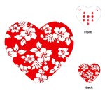 Red Hawaiian Playing Cards (Heart)  Front