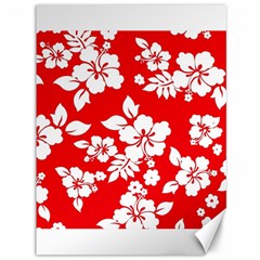 Red Hawaiian Canvas 36  X 48  