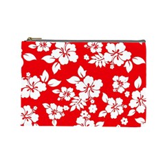 Red Hawaiian Cosmetic Bag (large) 