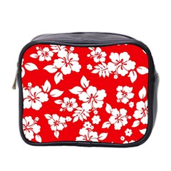 Red Hawaiian Mini Toiletries Bag 2-side by AlohaStore