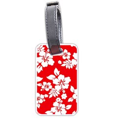 Red Hawaiian Luggage Tags (one Side)  by AlohaStore