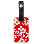 Red Hawaiian Luggage Tags (One Side)  Front