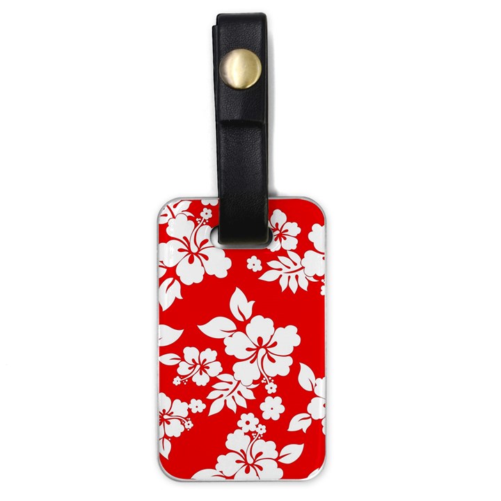 Red Hawaiian Luggage Tags (One Side) 