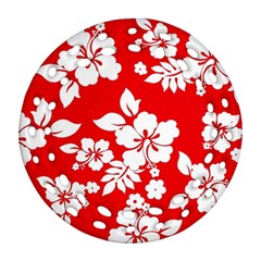 Red Hawaiian Ornament (round Filigree)  by AlohaStore