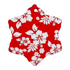 Red Hawaiian Ornament (snowflake) 