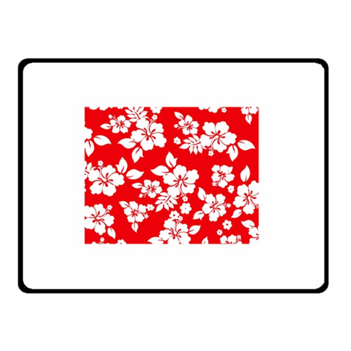 Red Hawaiian Double Sided Fleece Blanket (Small) 