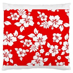 Red Hawaiian Standard Flano Cushion Case (one Side)