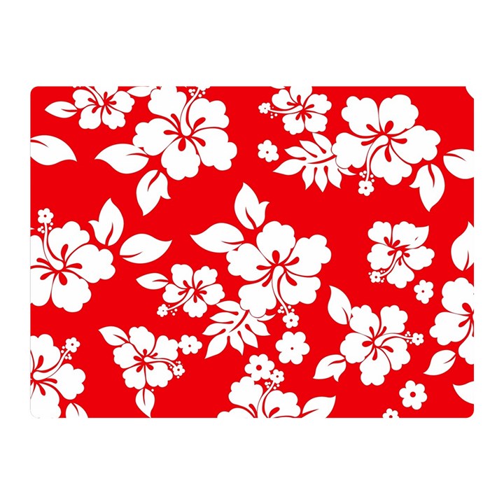 Red Hawaiian Double Sided Flano Blanket (Mini) 