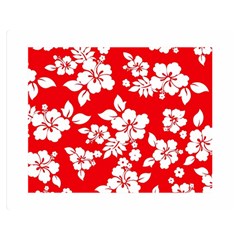 Red Hawaiian Double Sided Flano Blanket (medium) 