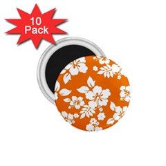 Orange Hawaiian 1 75  Magnets (10 Pack)  by AlohaStore