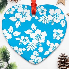 Light Blue Hawaiian Ornament (heart) 