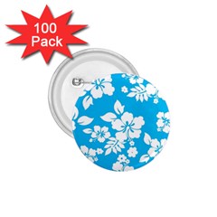 Light Blue Hawaiian 1 75  Buttons (100 Pack)  by AlohaStore