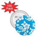 Light Blue Hawaiian 1.75  Buttons (100 pack)  Front