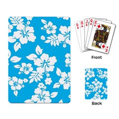 Light Blue Hawaiian Playing Card