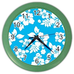 Light Blue Hawaiian Color Wall Clocks