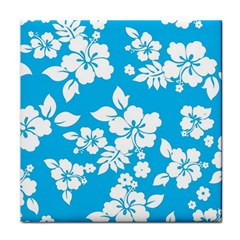 Light Blue Hawaiian Face Towel