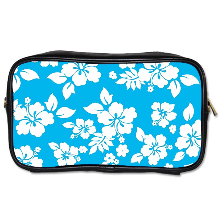 Light Blue Hawaiian Toiletries Bags 2-Side