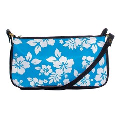 Light Blue Hawaiian Shoulder Clutch Bags by AlohaStore