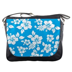 Light Blue Hawaiian Messenger Bags