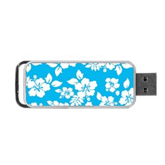 Light Blue Hawaiian Portable Usb Flash (two Sides) by AlohaStore