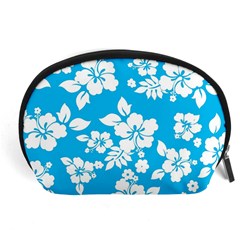 Light Blue Hawaiian Accessory Pouches (large)  by AlohaStore