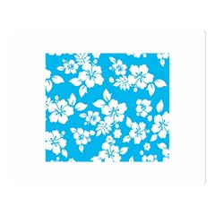 Light Blue Hawaiian Double Sided Flano Blanket (large)  by AlohaStore