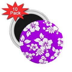 Purple Hawaiian 2 25  Magnets (10 Pack)  by AlohaStore