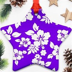 Violet Hawaiian Ornament (star)  by AlohaStore